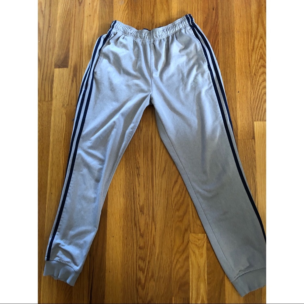 Adidas track pants Silver and Blue